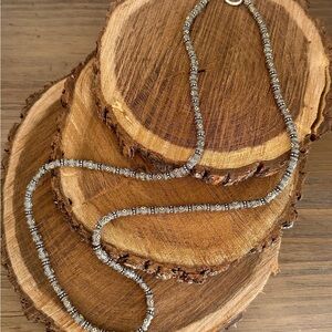 Ornate Thai / Bali (Heavy) Sterling Silver with Gold Accent Bead Necklace